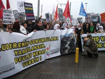 ERTUĞRUL KÜRKÇÜ - Taksim’de Uludere Protestosu