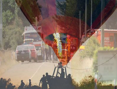 Yeni Zelanda'da sıcak hava balonu düştü