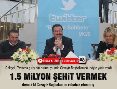 PLATO - Gökçek, Twitter'a girişinin birinci yılını böyle kutladı