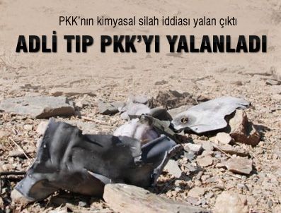 KAZLıÇEŞME - Adli Tıp PKK'nın kimyasal silah yalanını çürüttü
