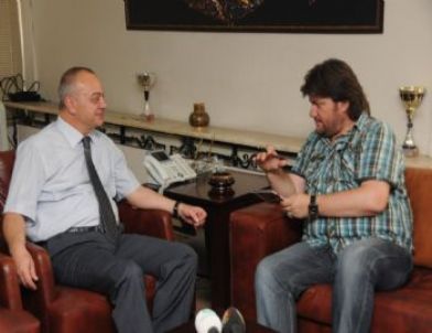 Manisa’da Klip Çeken Ahmet Şafak'tan Başkan Ergün'e Ziyaret