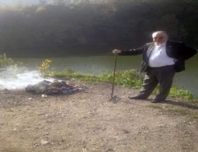 Trabzon'da Sera Gölü Çevresinde Temizlik Yapılıyor