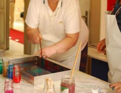 Ebru Sanatıyla Rahatlıyorlar