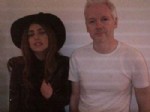 LADY GAGA - Lady Gaga'da Assange'a sürpriz ziyaret