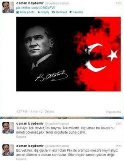 Baydemir'in Twitter hesabı hacklendi