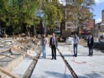 TAKSİ DURAĞI - Başkan Doğan Cumhuriyet Parkında Çalışmaları İnceledi