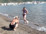 Marmaris'te Güneşi Gören Sahile Koştu