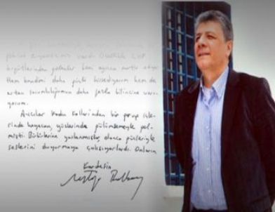 Mustafa Balbay'dan Ağbaba'ya Mektup