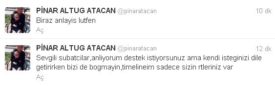 Pınar Altuğ İsyan Etti