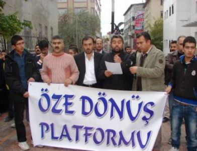 Öze Dönüş Platformu'ndan Ak Parti’ye “açlık Grevini Bitirin” Çağrısı