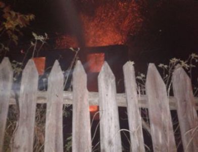 Küre’de Cami Lojmanı Yandı