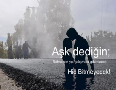 Bitmeyen Yol Çalışması Alay Konusu Oldu