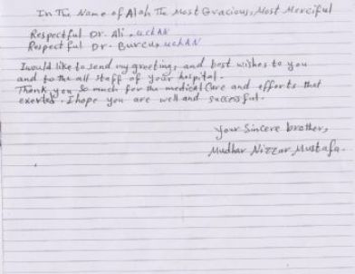 Dil Tümörü Teşhisi Konulan İraklı Öğretmen