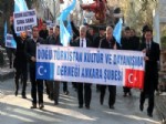 SIYAH ÇELENK - Doğu Türkistan Kültür ve Dayanışma Derneği, Çin’deki İnsan Hakları İhlallerini Protesto Etti