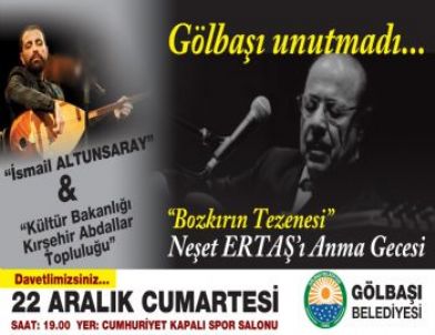 Neşet Ertaş, Gölbaşı'nda Anılacak