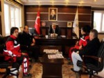 SARIYER BELEDİYESİ - Sarıyer Sivil Savunma Birliği Ekibi,  Suşehri Belediye Başkanı Sel’i Ziyaret Etti
