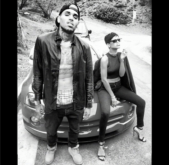 Rihanna ve Chris Brown Lakers Maçını İzledi