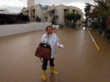 Bodrum'daki sağanak yağmur sele neden oldu