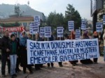 DOKTORLAR DIZISI - Tokat’ta ‘dönüşüm’ ve ‘özelleştirme’ Karşıtı Eylem