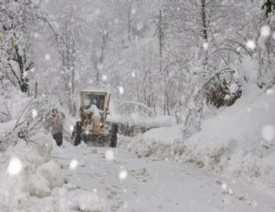Giresun’da Kar Yağışı 157 Köy Yolunu Ulaşıma Kapattı
