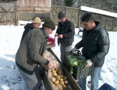Karda Aç Kalan Geyik ve Yaban Hayvanları Unutulmadı