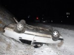 Samsun'da Buzlu Yolda Kazalar