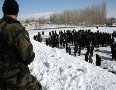 Trafik Kazasında Ölen Bekçi İçin Cenaze Töreni