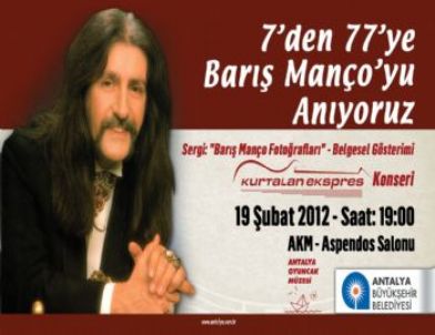 Barış Manço Anılacak