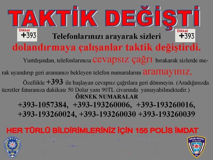 Dolandırıcılar Taktik Değiştirdi