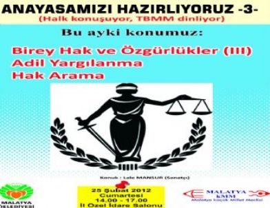 'Anayasamızı Hazırlıyoruz' Programı 25 Şubat'ta