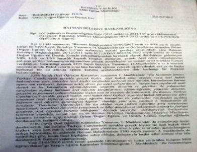 Batman Belediyesi Orhan Doğan Eğitim Destek Merkezi'ne Kapatma Kararı Çıktı