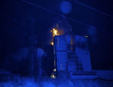 Çerkezköy'de Kazanı Patlayan Fabrikada Yangın Çıktı