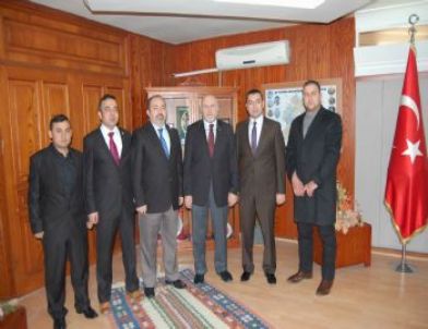 AK Parti Merkez İlçe Başkanı Eser'de İGM Başkanı Sel'e Ziyaret