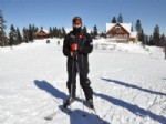 NECMETTIN KALKAN - Artvin Valisi Necmettin Kalkan’ın Kayak Keyfi