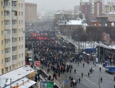 Putin Karşıtları Soğuğa Yenildi, 11 Bin Kişi Yürüyüşe Katıldı