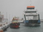 GEYIKLI - Çanakkale'de Yoğun Kar Yağışı ve Fırtına Hayatı Felç Etti
