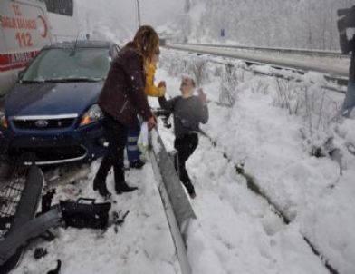 Ordu'da Kar Kazalara Yol Açtı: 1 Ölü, 4 Yaralı