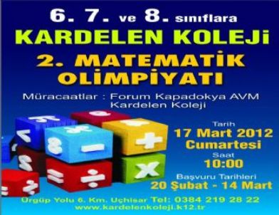 Kardelen Koleji 2. Matematik Olimpiyatları Başvuruları Devam Ediyor