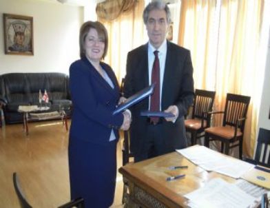 Kunib Başkanı Rektör Korkmaz, Gürcistan’da Temaslarda Bulundu