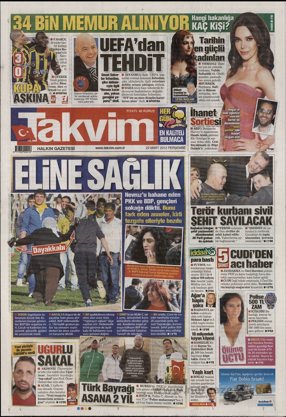 Kahpeler kudurdu..Eline Sağlık...Polis şehit eden kurşun BDP'den