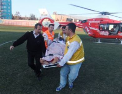 Ambulans Helikopter Balıkesirli 71 Yaşındaki Nuri Dede İçin Havalandı