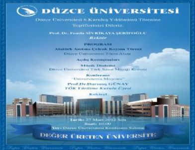 Düzce Üniversitesi 6 Yaşında