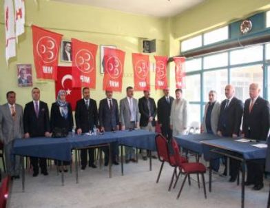 Kuluncak MHP İlçe Başkanı Ali Nacar Güven Tazeledi