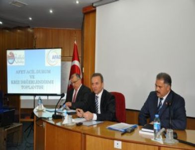 Kırıkkale'de Afet Acil Durum ve Kriz Değerlendirme Toplantısı Yapıldı