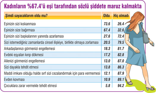42 il, 126 ilçe, 3 bin 252 Kadın Ve En Acı Tablo