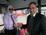 ERGUVAN - Kadın Otobüs Şoförleri Günlerini Direksiyon Başında Kutladı