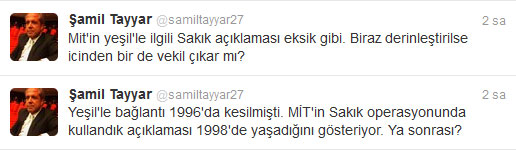 MİT'in Yeşil açıklaması eksik gibi...