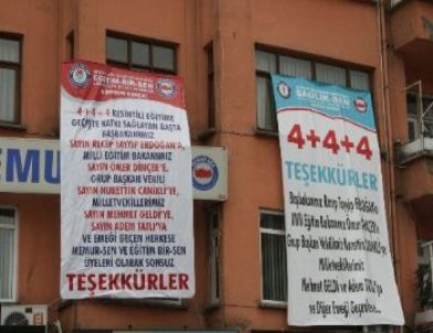 Giresun'daki Sendikalardan Başbakan'a 4+4+4 Teşekkürü