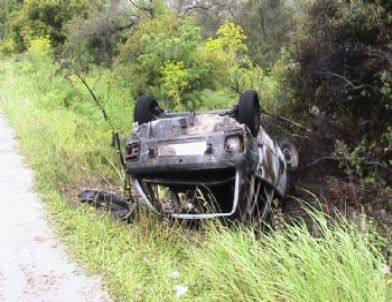 Otomobil Cayır Cayır Yandı