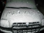 Malkara'ya Nisan Ayında Kar Yağdı